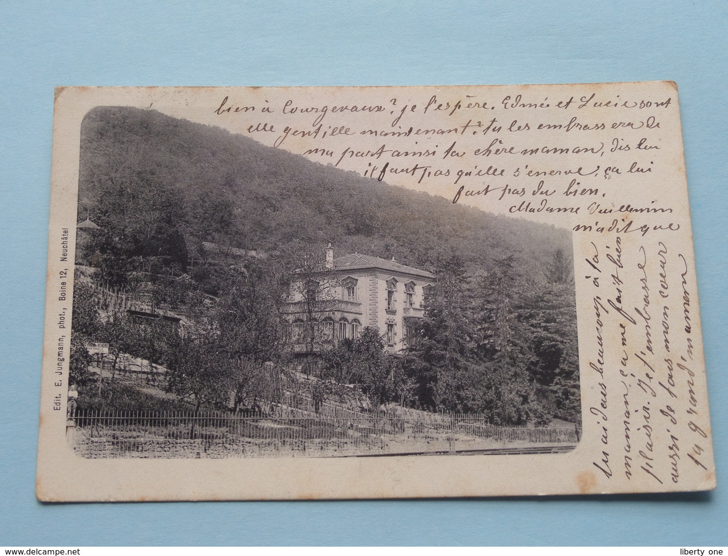 IDENTIFICIER / IDENTIFY ( E. Jungmann ) Anno 1908 Neuchatel ( Zie Foto Details ) ! - Neuchâtel