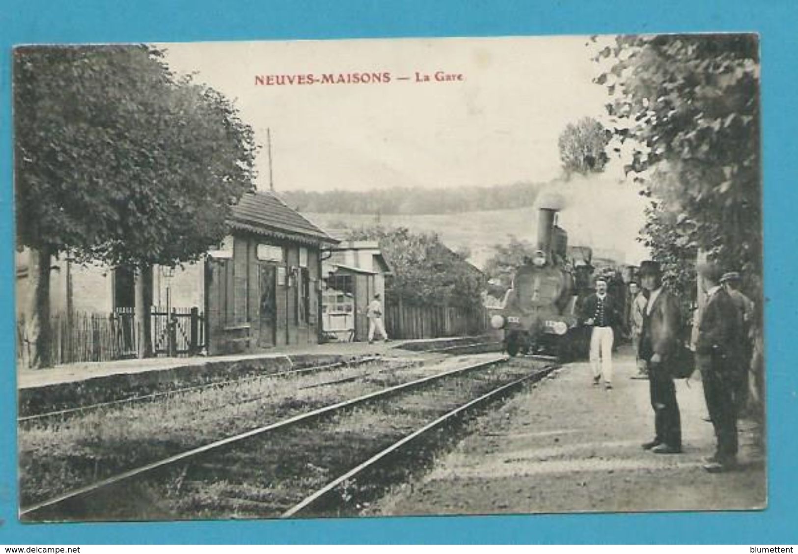 CPA -  Chemin De Fer Arrivée D'un Train En Gare De NEUVES-MAISONS 54 - Neuves Maisons