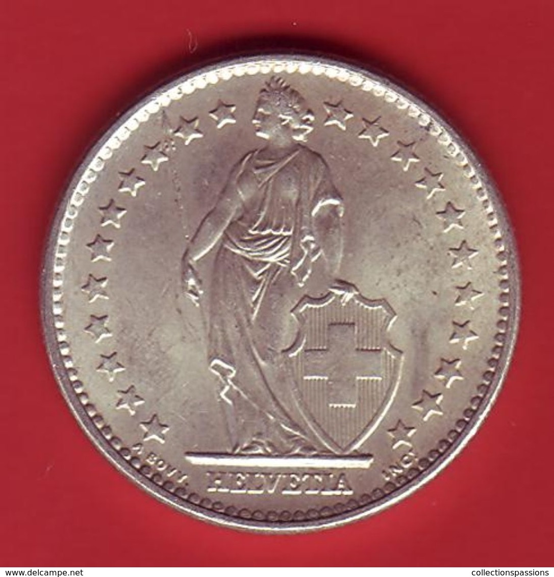 - SUISSE - 2 Francs - 1965 - Argent - SUP - - 2 Francs