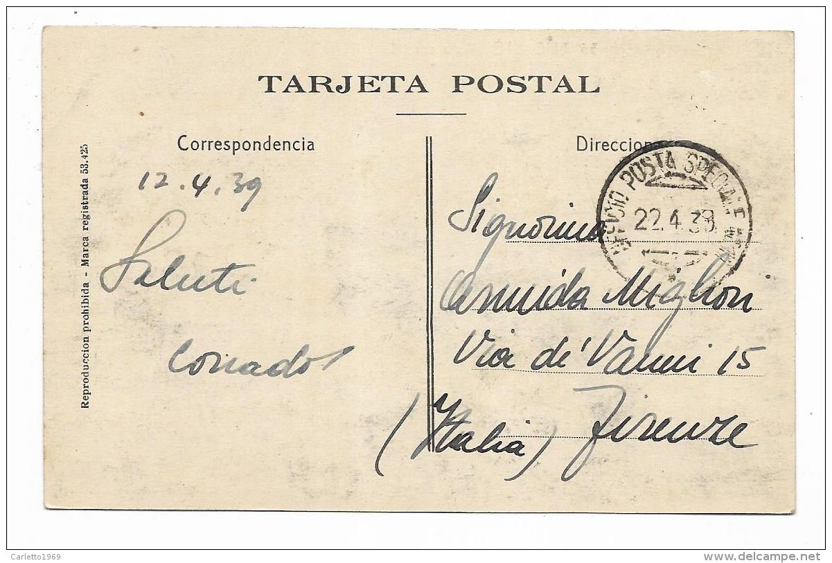 ALICANTE VISTA PARCIAL - POSTA SPECIALE 1939 VIAGGIATA  FP - Valencia