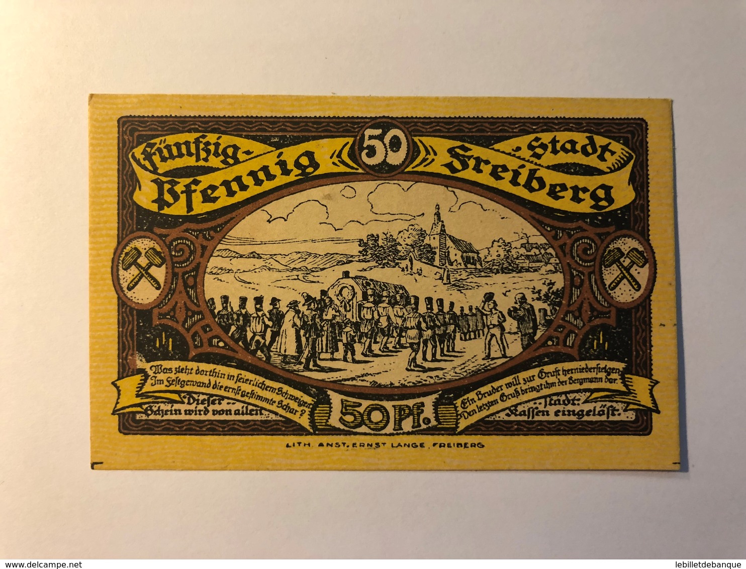 Allemagne Notgeld Freiberg 50 Pfennig - Collections