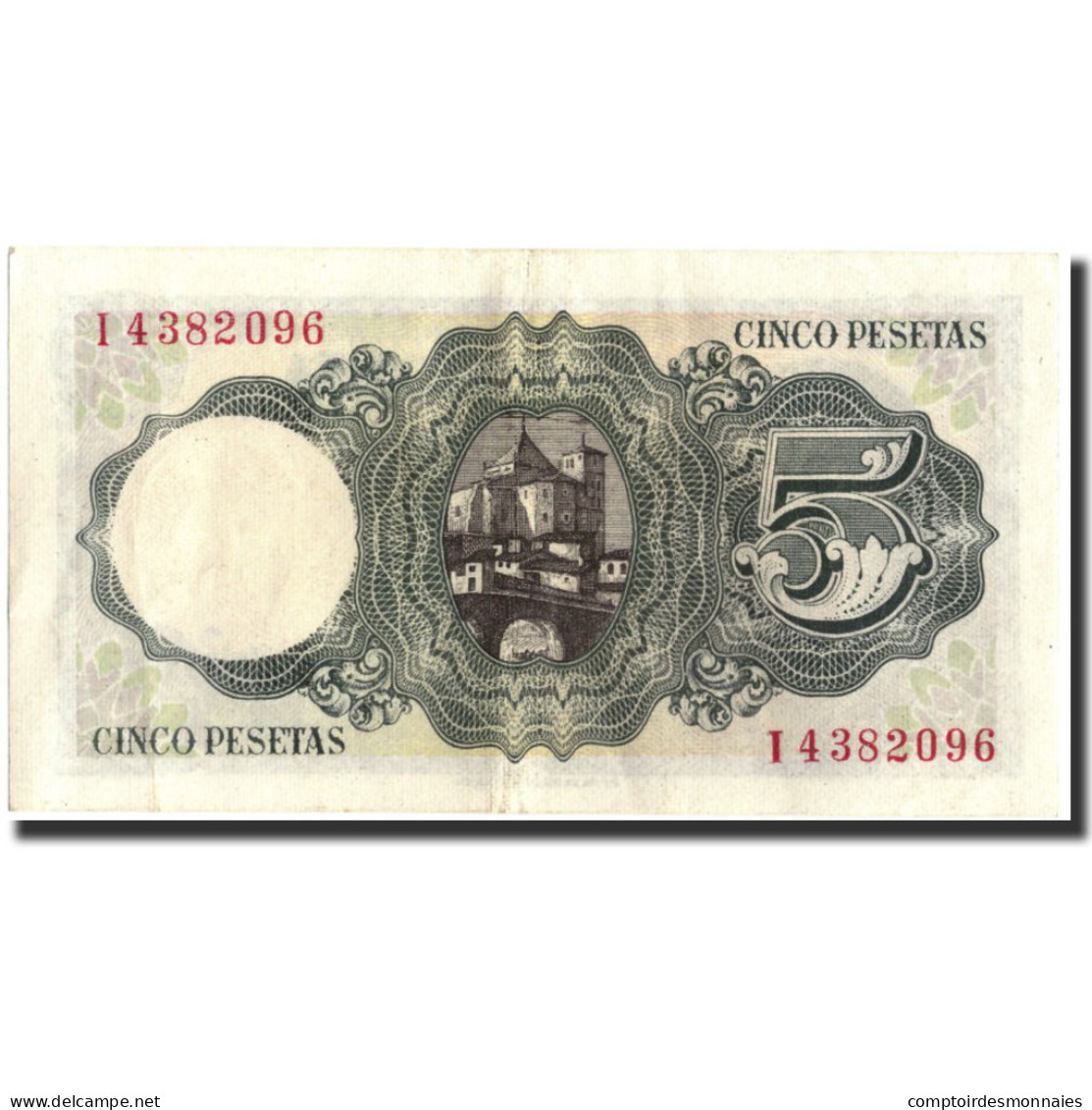 Billet, Espagne, 5 Pesetas, 1951, 1951-08-16, KM:140a, SUP - 5 Pesetas