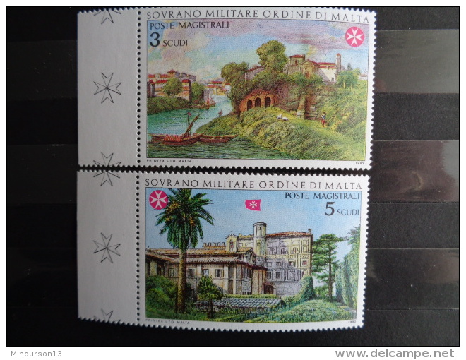 S.M.O.M 1982 UNIFICATO N° 211 &amp; 212 ** - AVENTINO IERI E OGI - Malte (Ordre De)