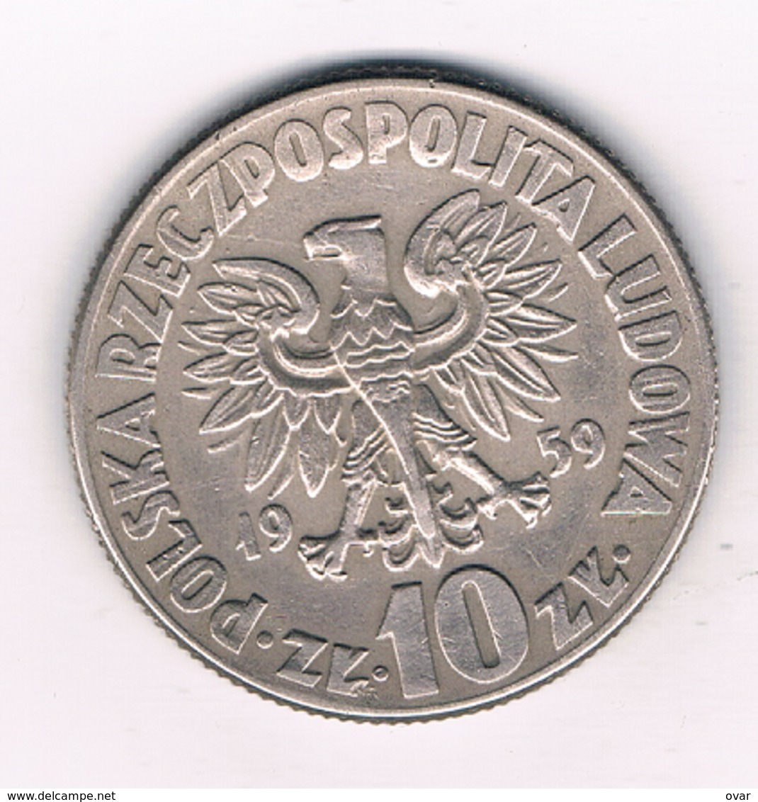 10 ZLOTY 1959 POLEN /820G/ - Pologne