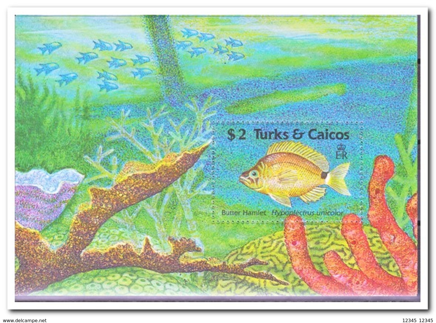 Turks & Caicos MI Block 81, Postfris MNH, Fish - Turks- En Caicoseilanden