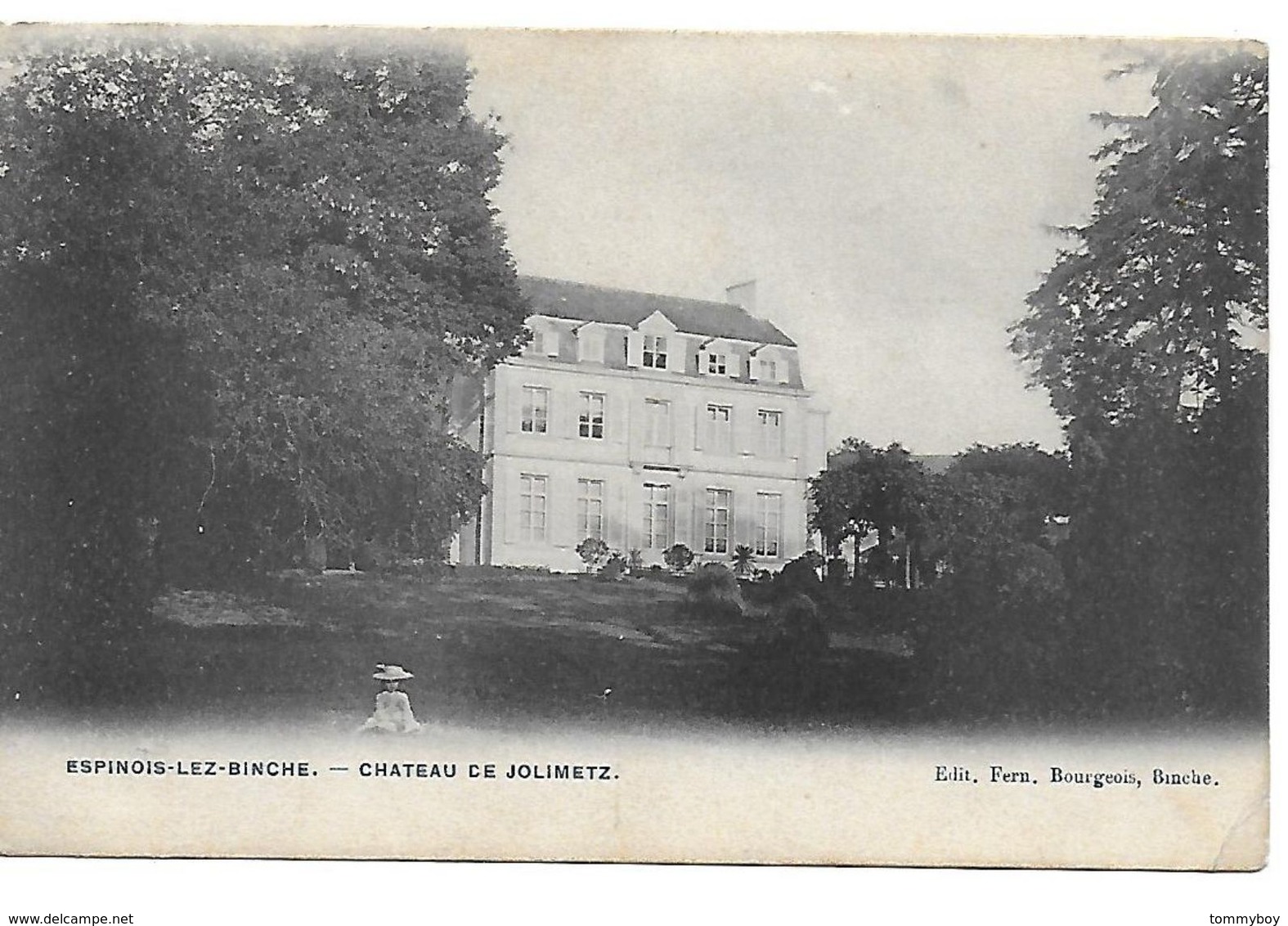 Espinois-lez-binche, Chateau De Jolimetz, Circulé En 1910 - Binche