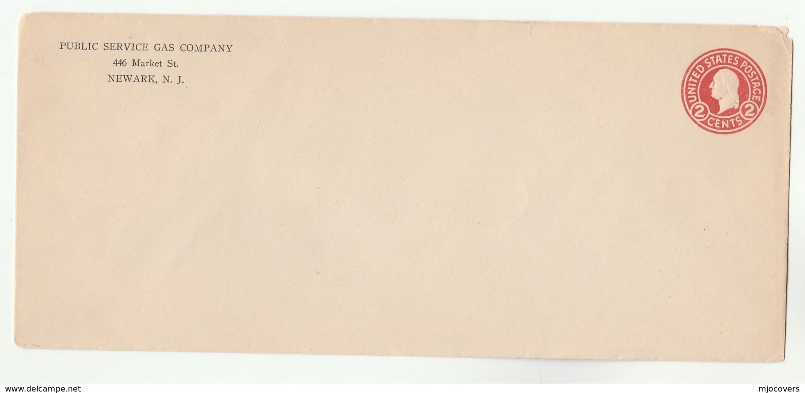 Old PUBLIC GAS COMPANY Newark NJ USA Postal STATIONERY COVER  Stamps Energy Minerals - Gas