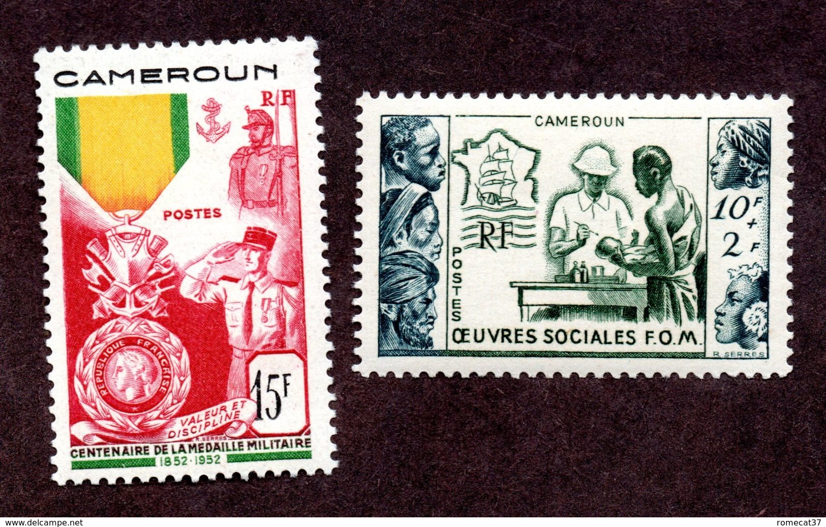 Cameroun  N°295,296 N** LUXE Cote 18 Euros !!! - Airmail