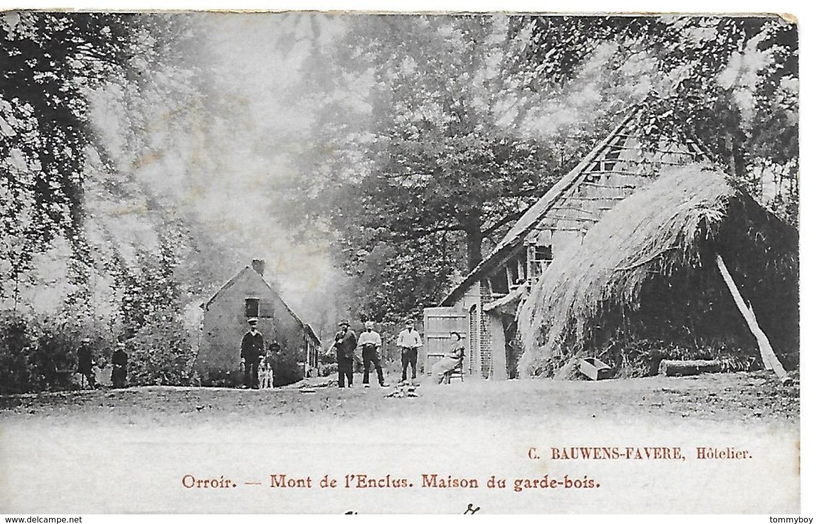 Orroir, Mont De L'enclus, Maison Du Garde-bois, Circulé En 1903 - Mont-de-l'Enclus