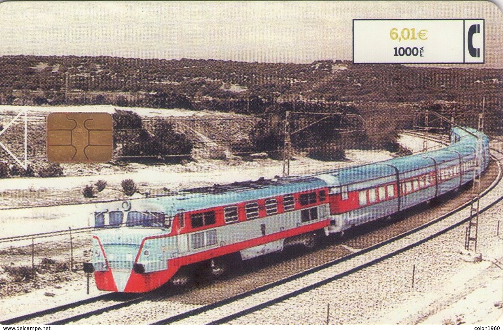 TARJETA TELEFONICA DE ESPAÑA USADA. TRENES. (208) - Trenes