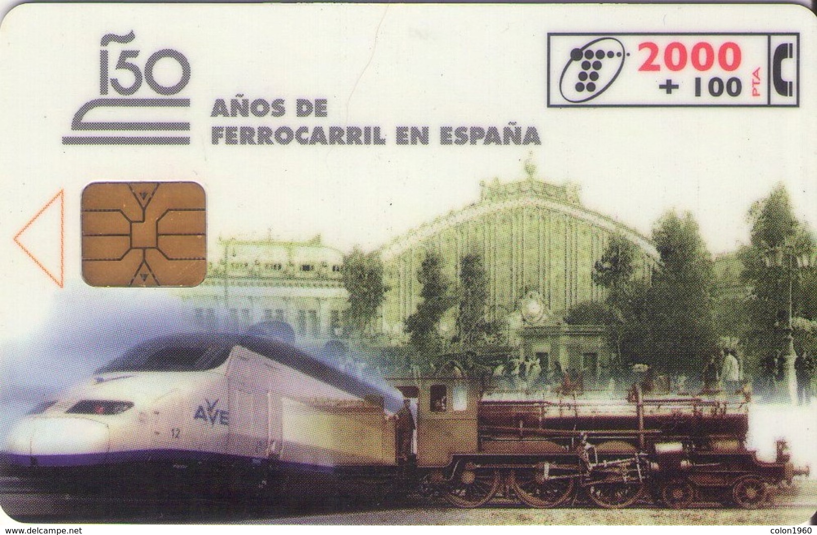 ESPAÑA. CP-123. 150 Años Del Ferrocarril. 05-1998. (211) - Conmemorativas Y Publicitarias