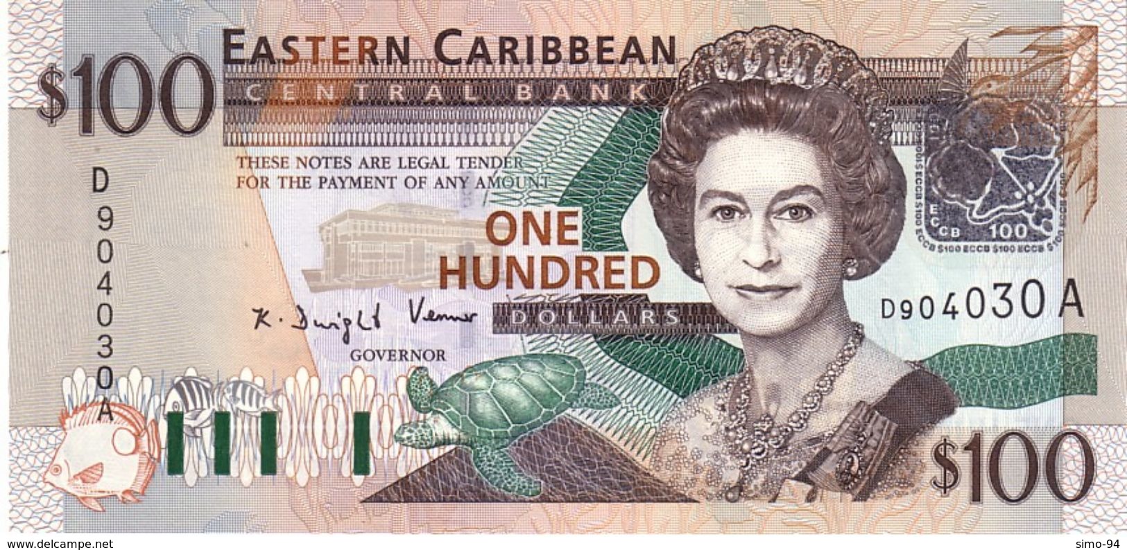 East Caribbean States P.46a 100 Dollars 2003  A  Unc - Caraibi Orientale