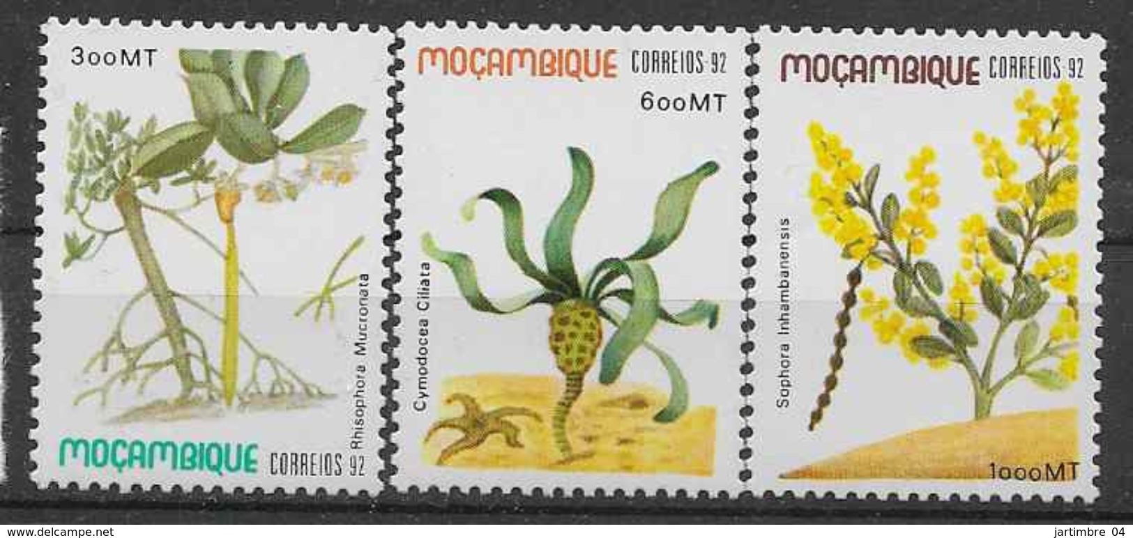 1992 MOZAMBIQUE 1217-19** Plantes - Mozambique