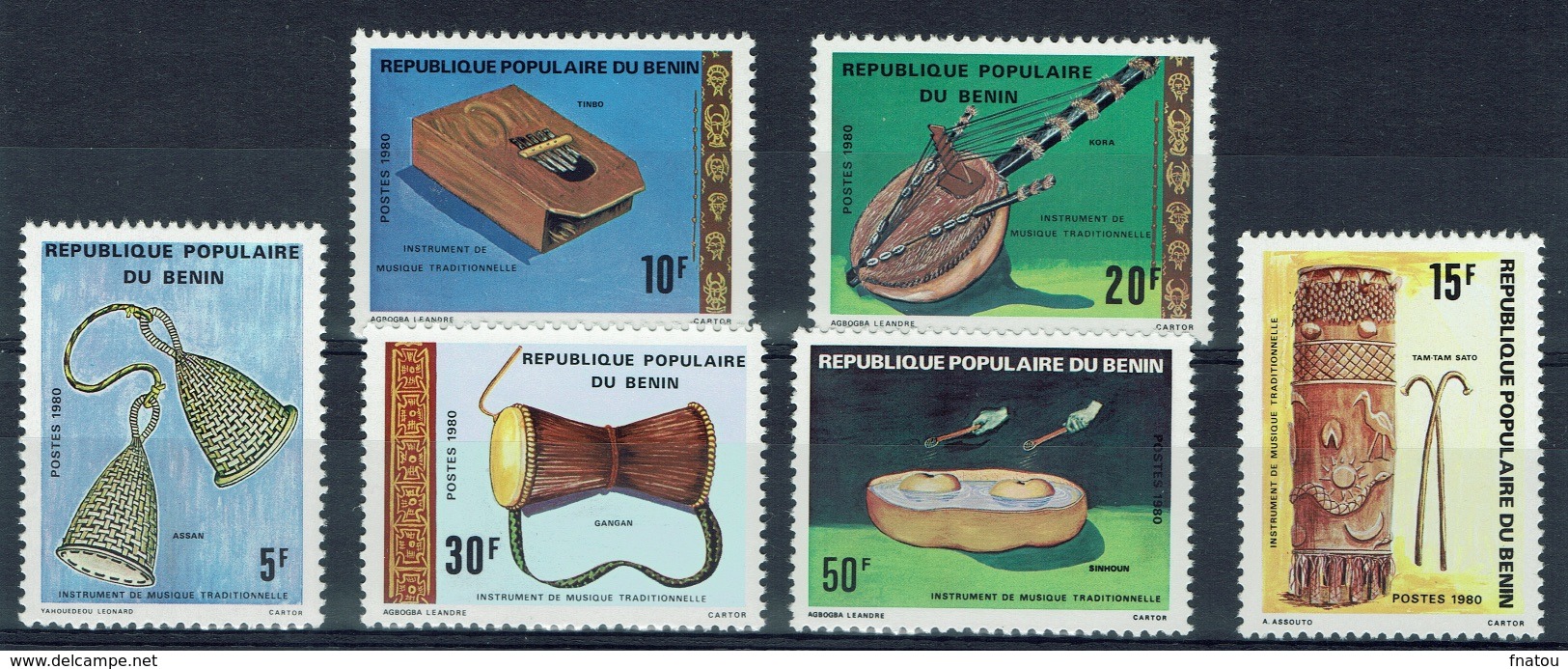 Benin, Musical Instruments, 1980, MNH VF - Bénin – Dahomey (1960-...)