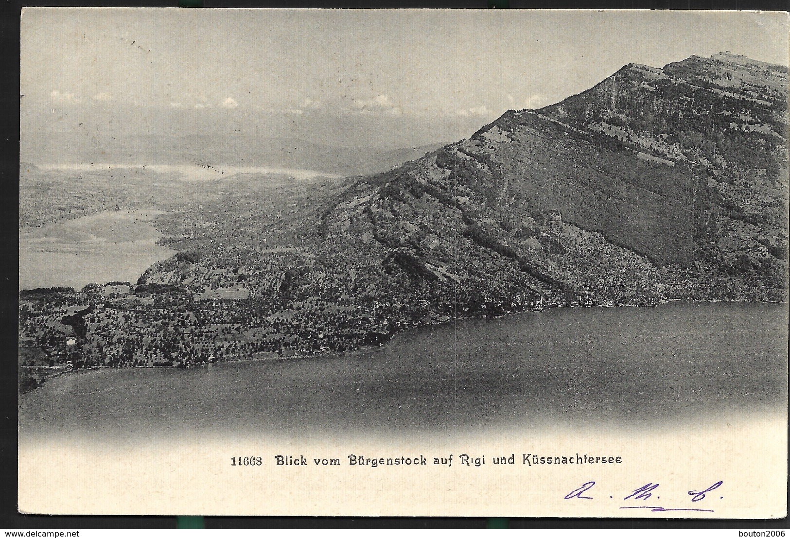 Rigi-Kulm Und Die Alpen Blick Vom Bürgenstock Küssnachtersee 1905 - Küssnacht