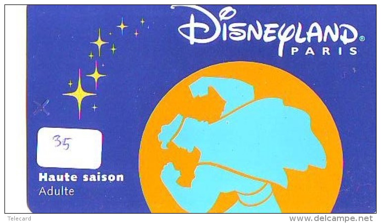 Carte Disney - Disneyland Paris Parc Disney's (35)  * Passeport Euro Disneyland PASSE-PARTOUT - Disney