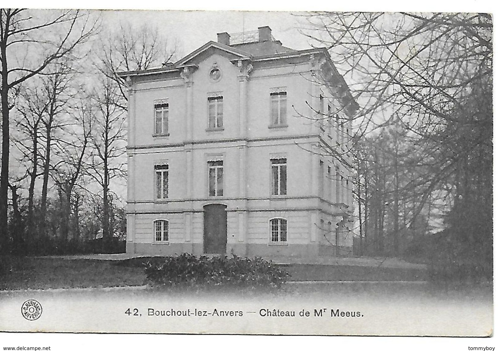 Bouchout-lez-anvers, Château De Mr Meeus, Verstuurd In 1913 - Boechout