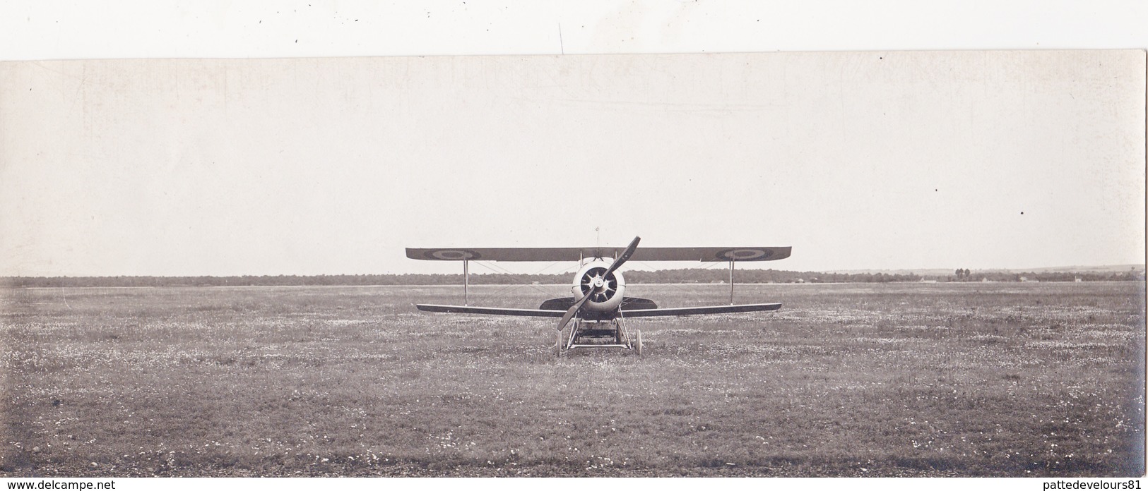 Photographie Originale 8 X 22,5 Avion Militaire NIEUPORT Monoplace Aviation Fly - Aviazione