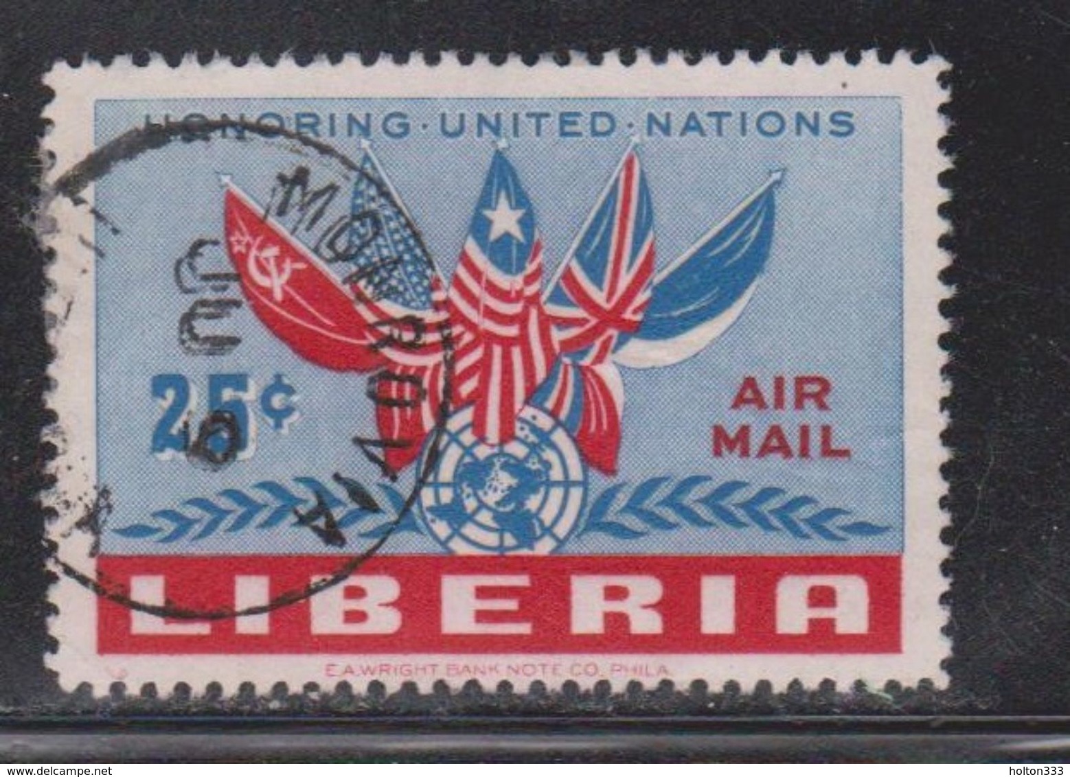 LIBERIA Scott # C70 Used - Flags On Airmail Issue - Liberia