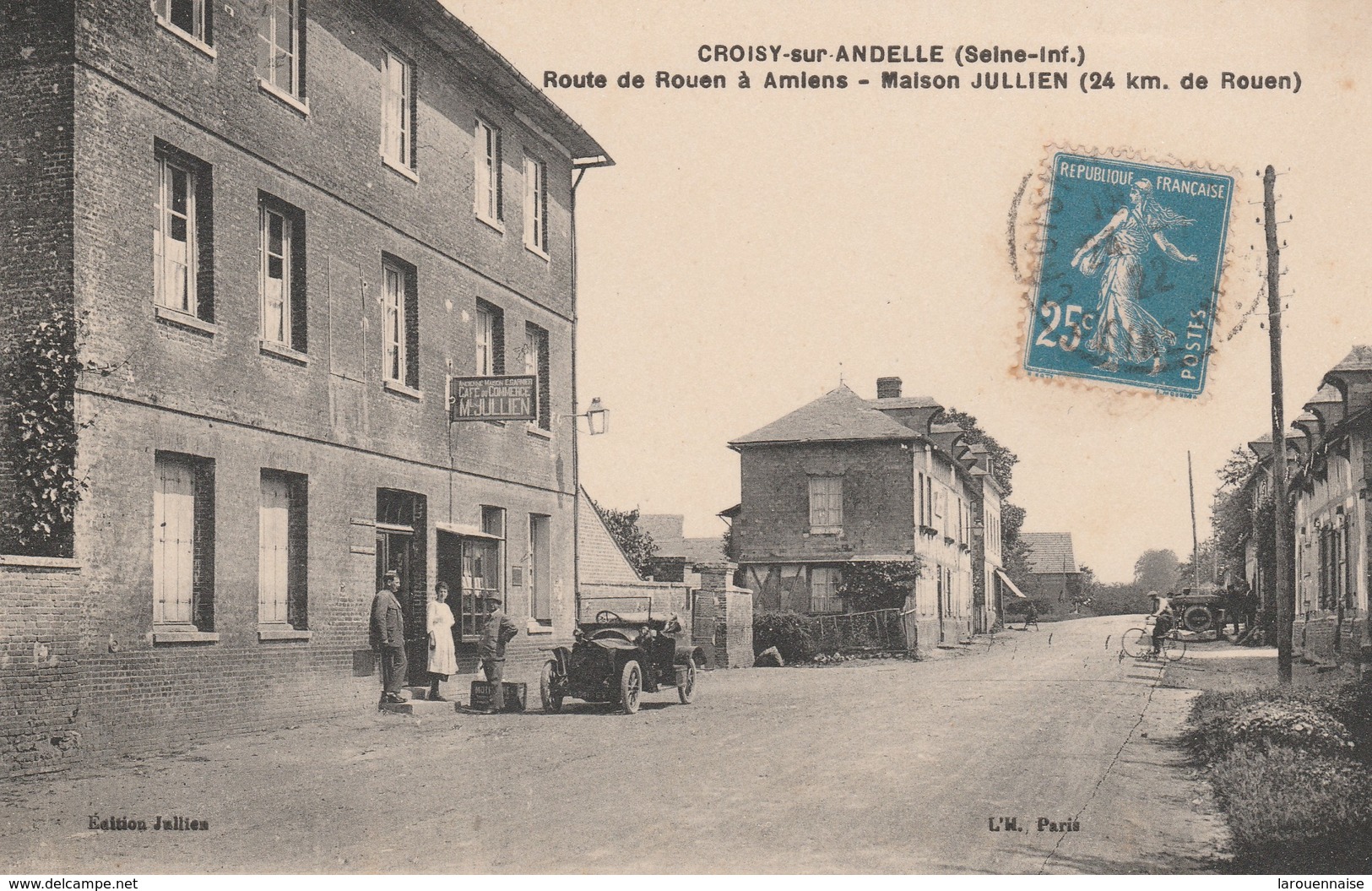 76 - CROISY SUR ANDELLE - Route De Rouen à Amiens - Maison Jullien - Altri & Non Classificati