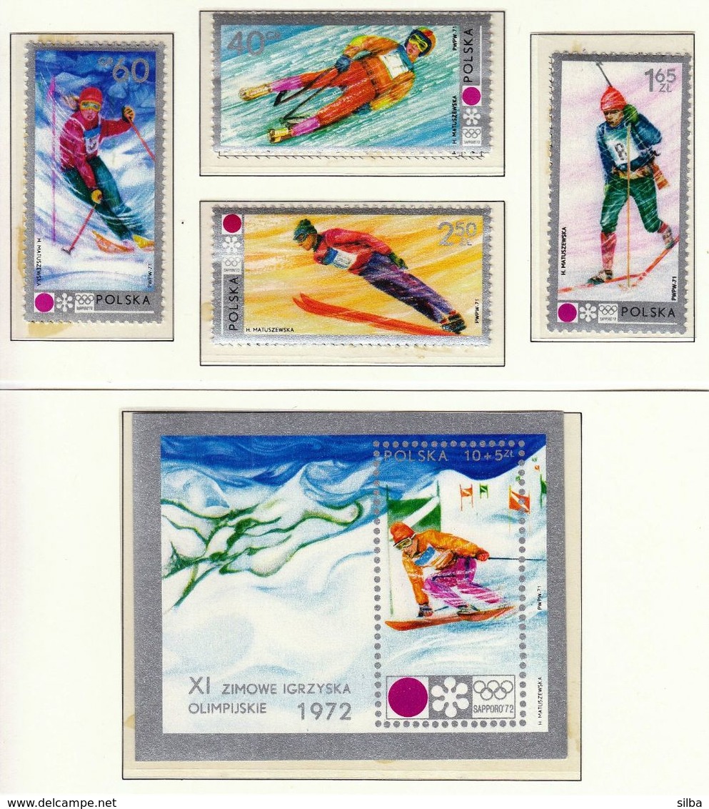 Poland / Olympic Games Sapporo 1972 / Alpine Skiing, Luge, Biathlon, Ski Jumping - Winter 1972: Sapporo