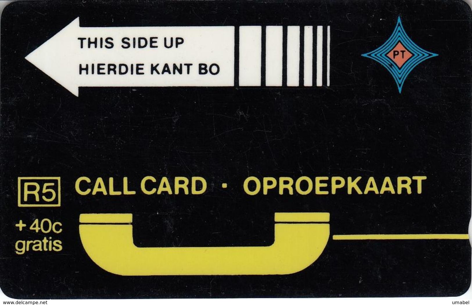 Black Trial Card Yellow Arrow A030011 - South Africa