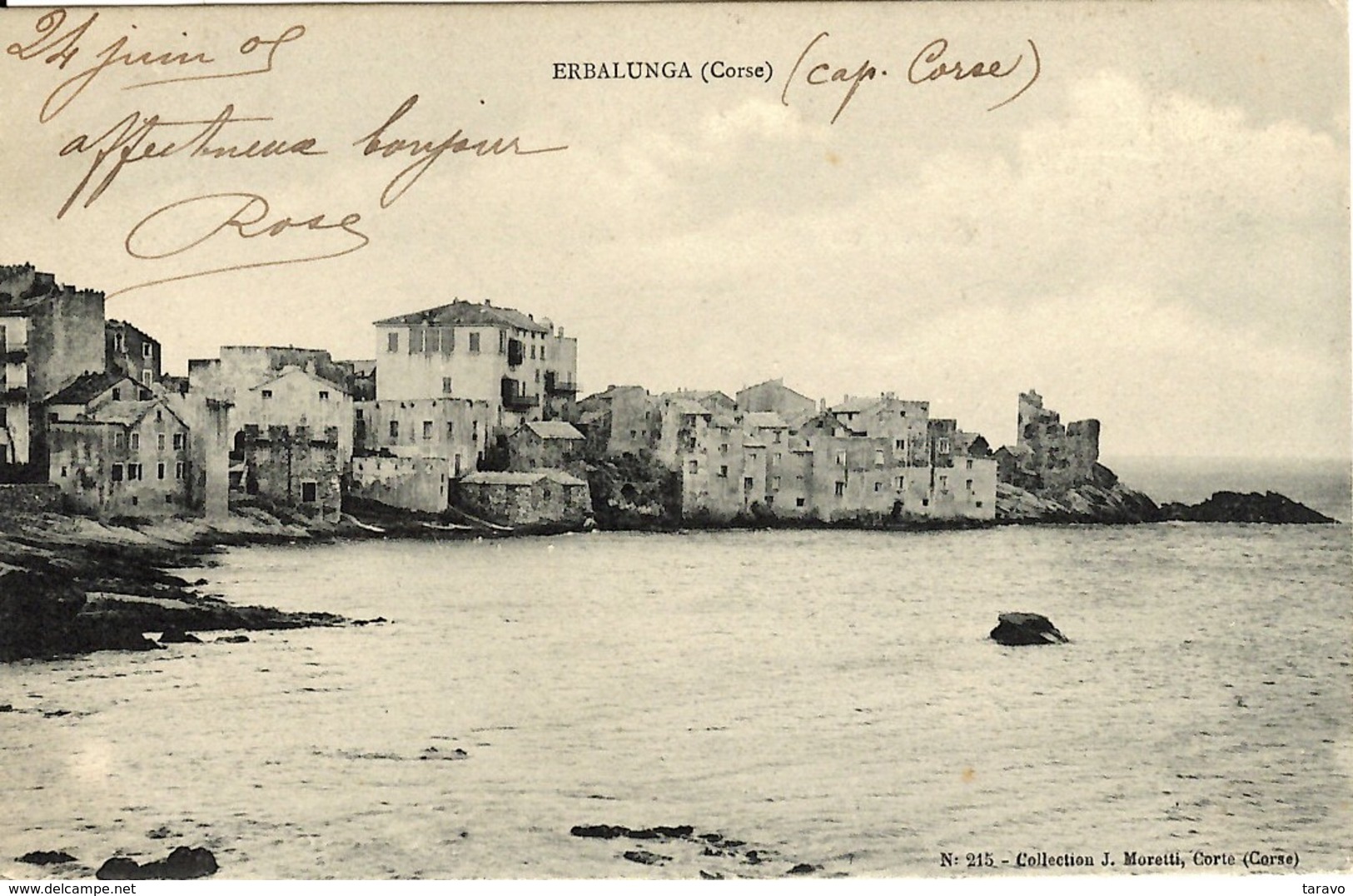 CORSE - ERBALUNGA - Lot De X 3 Vues : Du Village En 1905, La Marine Avec Pêcheurs Et Les Jardins Cultivés à L'entrée Sud - Altri & Non Classificati