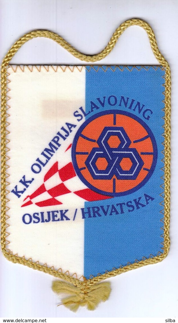 Basketball / Flag, Pennant / Croatia, Osijek / Basketball Club Olimpija Slavoning - Apparel, Souvenirs & Other