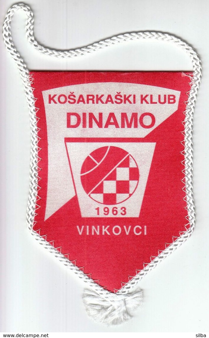 Basketball / Flag, Pennant / Croatia, Vinkovci / Basketball Club Dinamo - Bekleidung, Souvenirs Und Sonstige
