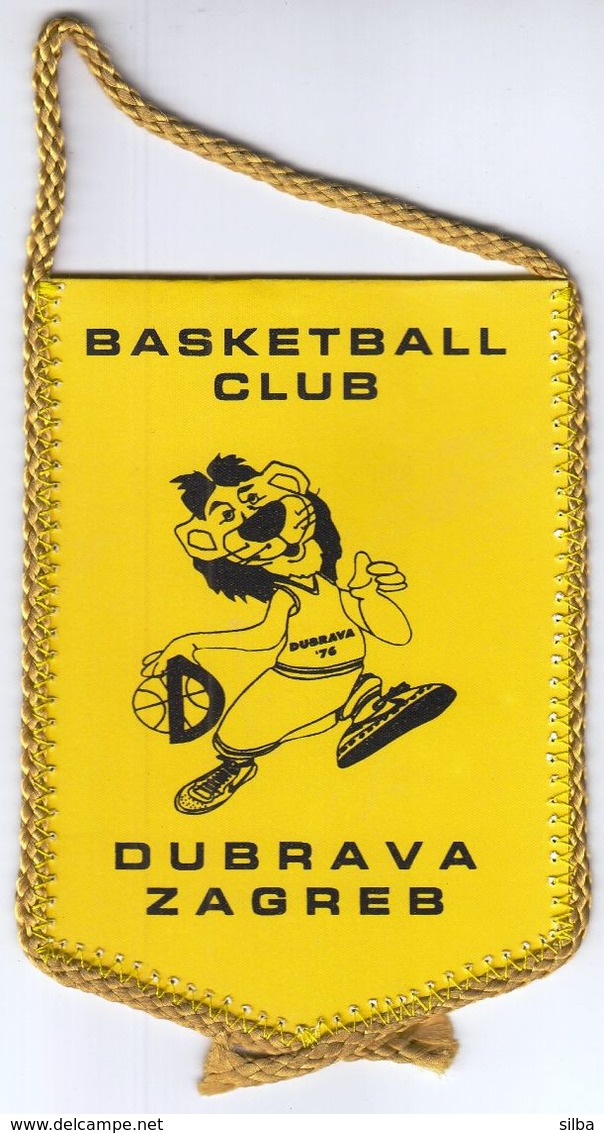 Basketball / Flag, Pennant / Croatia, Zagreb / Basketball Club Dubrava - Apparel, Souvenirs & Other