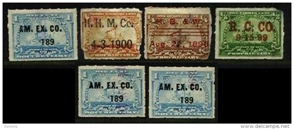 UNITED STATES, Pre-Cancels, Used, Ave/F - Fiscaux
