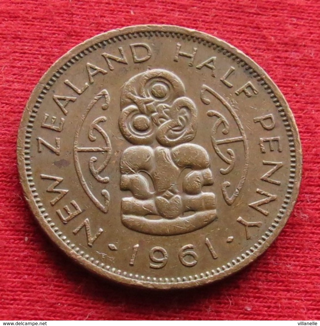 New Zealand 1/2 Half Penny 1961  Nova Zelandia Nuova Zelanda Nouvelle Zelande Wºº - Nouvelle-Zélande