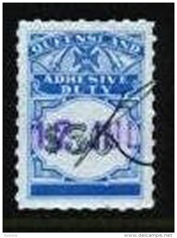 QUEENSLAND, Adhesive Duty, B&amp;H 94, Used, F/VF - Fiscaux