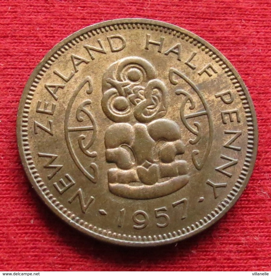 New Zealand 1/2 Half Penny 1957  Nova Zelandia Nuova Zelanda Nouvelle Zelande Wºº - Nouvelle-Zélande