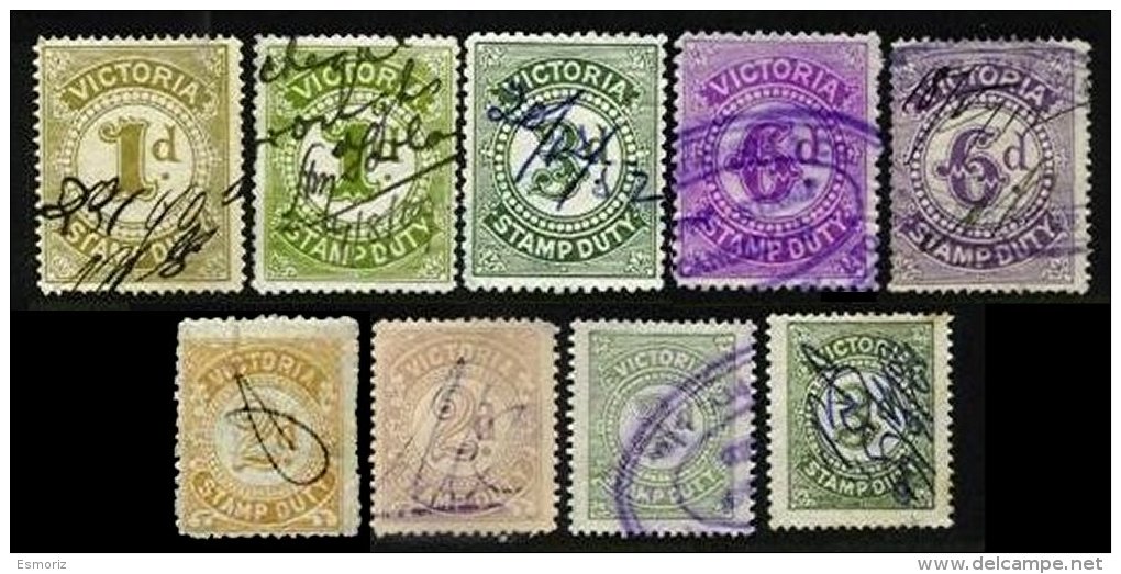 VICTORIA, Stamp Duty, Used, F/VF - Fiscali