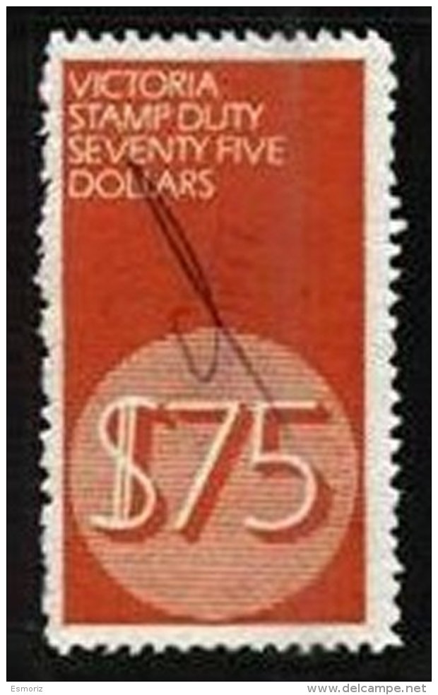 VICTORIA, Stamp Duty, B&amp;H 148, Used, F/VF - Fiscaux