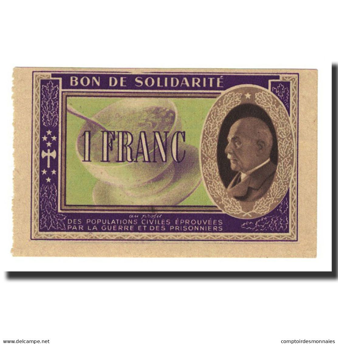 France, Secours National, 1 Franc, Undated, NEUF - Bonds & Basic Needs