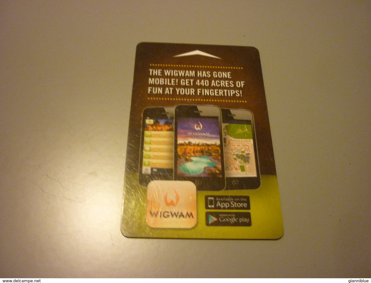 USA U.S.A. Wigwam Hotel Room Key Card (mobile Phones) - Hotel Keycards