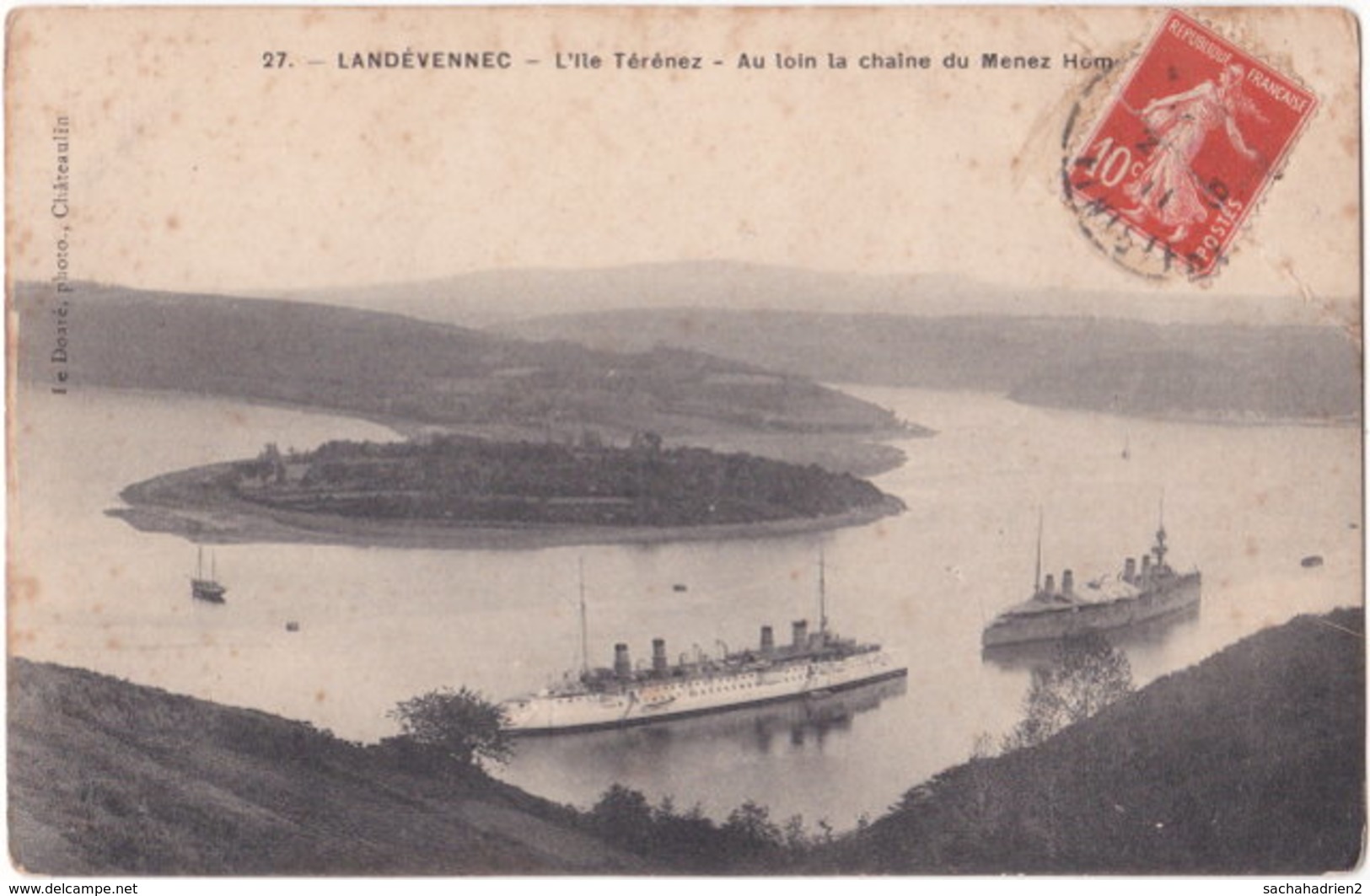 29. LANDEVENNEC. L'Ile Térénez. 27 - Landévennec