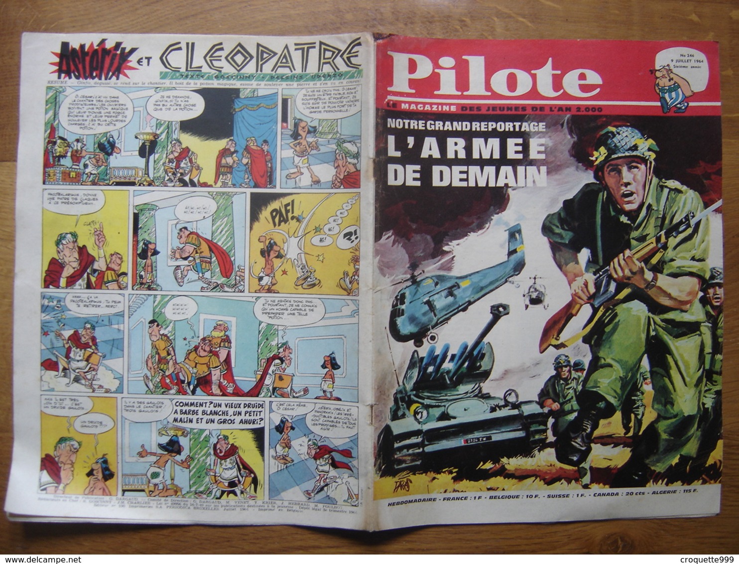 1964 PILOTE 246 Pilotorama SOLDATS D'ELITE ARMEE FRANCAISE L'armee De Demain - Pilote