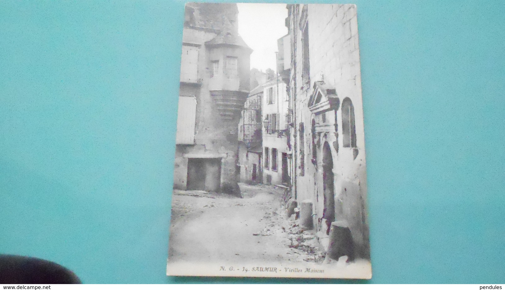 49	SAUMUR	N° DE CASIER 	1137 R	DETAIL RECTO VERSO DE LA CARTE AVEC LES 2   PHOTOS	NON CIRCULE - Saumur