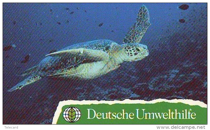 TELEFONKARTE CHIP * GERMANY O1075/95 Deutsche Umwelthilfe (2338) TORTUE * TURTLE   Phonecard - SCHILDKRÖTE * Télécarte - Turtles