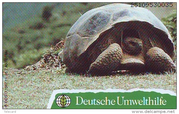 TELEFONKARTE CHIP * GERMANY O1867/95 Deutsche Umwelthilfe (2339) TORTUE * TURTLE   Phonecard - SCHILDKRÖTE * Télécarte - Tortugas