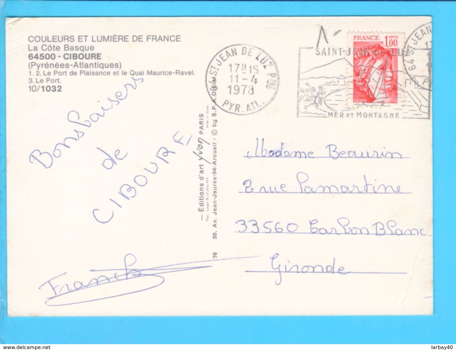 Cp Carte Postale   - Ciboure - Ciboure