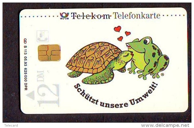 Télécarte à Puce * ALLEMAGNE S113  (2341) TORTUE * TURTLE   Phonecard - SCHILDKRÖTE * TELEFONKARTE - Tortues