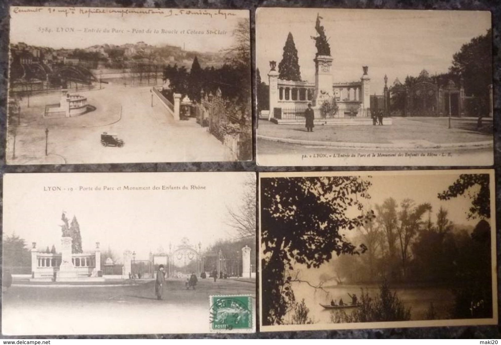 (69).LYON.TRES BEAU LOT DE 17 CPA-CPSM.PARC DE LA TETE D'OR.VOIR PHOTOS SVP ! - Autres & Non Classés