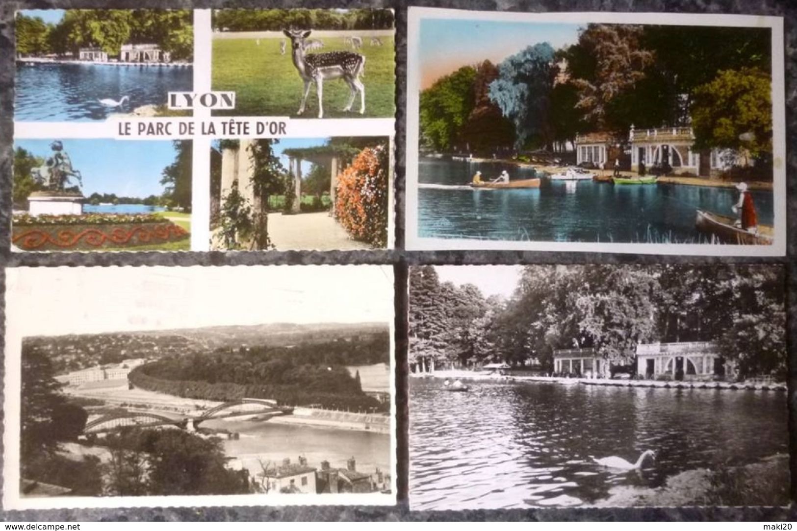 (69).LYON.TRES BEAU LOT DE 17 CPA-CPSM.PARC DE LA TETE D'OR.VOIR PHOTOS SVP ! - Autres & Non Classés