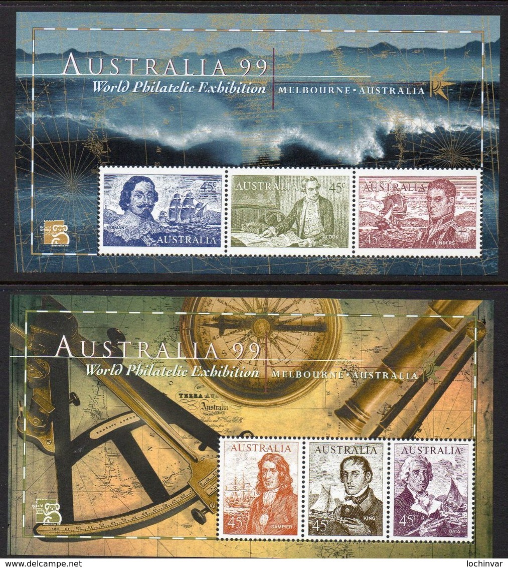 AUSTRALIA, 1999 EXHIBITION  MINISHEETS 2 MNH - Mint Stamps