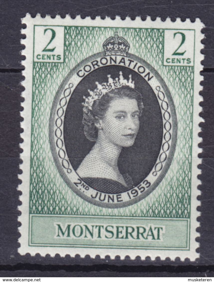 Montserrat 1953 Mi. 128   2 C. Queen Elizabeth II. Coronation MH* - Montserrat