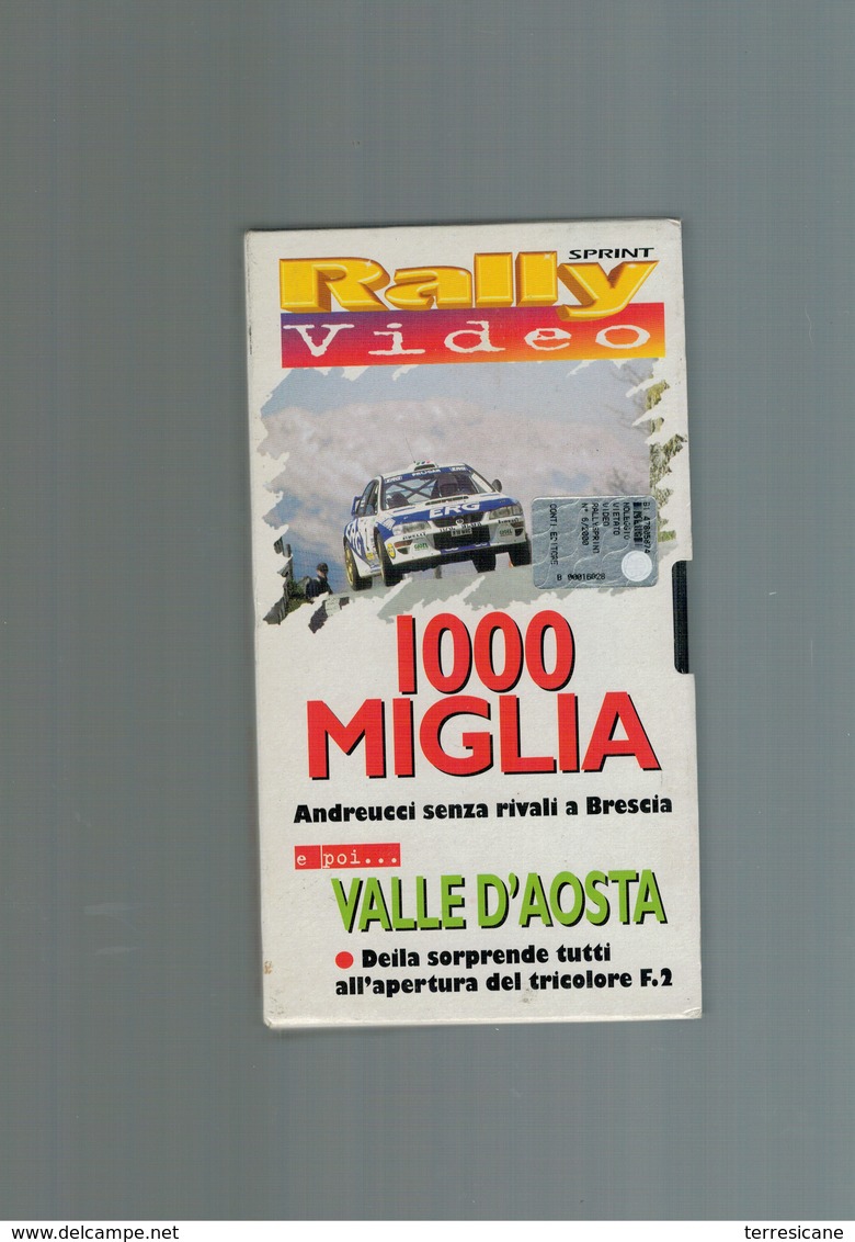 X RALLY VIDEO 1000 MIGLIA ANDREUCCI VALLE D'AOSTA DEILA TRICOLORE F2 - Deporte